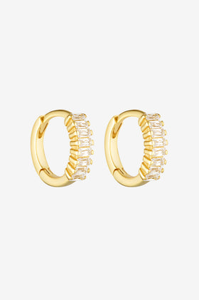 Porter Jewellery Gemini Huggies 8MM - Clear