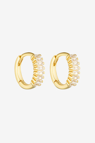 Porter Jewellery Gemini Huggies 8MM - Clear