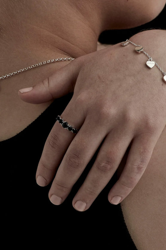Stolen Girlfriends Club Halo Cluster Ring - Onyx