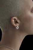 Stolen Girlfriends Club Halo Cluster Earrings - Rose Quartz