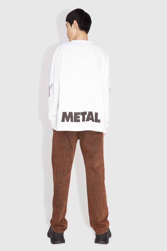 Wood Wood Herc Metal LS - White