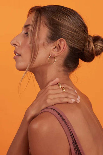 Porter Jewellery 90's Hoops 25MM - Gold
