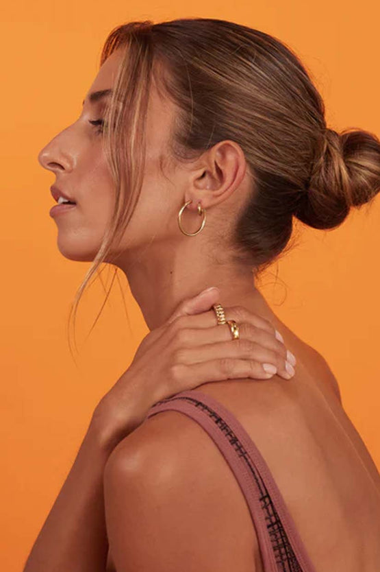 Porter Jewellery 90's Hoops 25MM - Gold