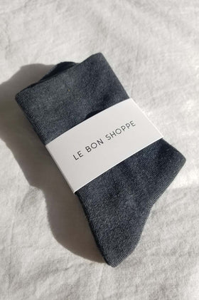 Le Bon Shoppe Sneaker Socks - HT Black