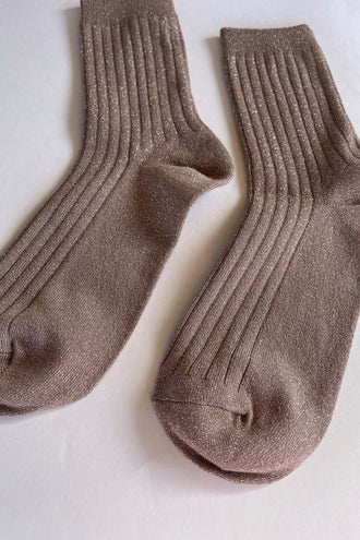 Le Bon Shoppe Her Socks Lurex - Glittery Jute