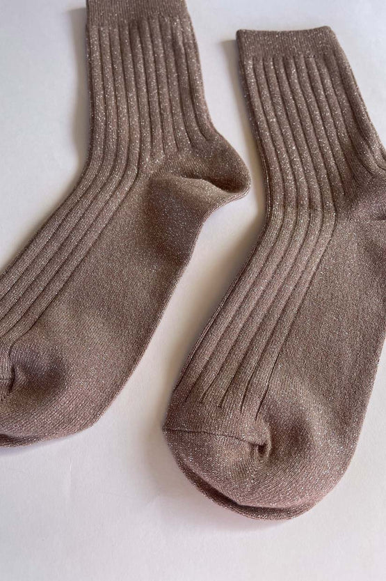 Le Bon Shoppe Her Socks Lurex - Glittery Jute