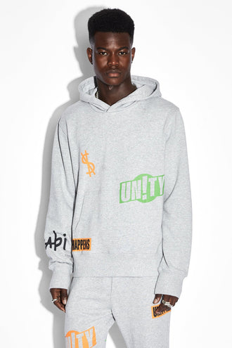 Ksubi Collective Kash Hoodie - Grey Marle