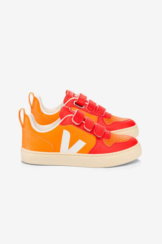 Veja Kids V-10 Chromefree Leather - Tao Orange