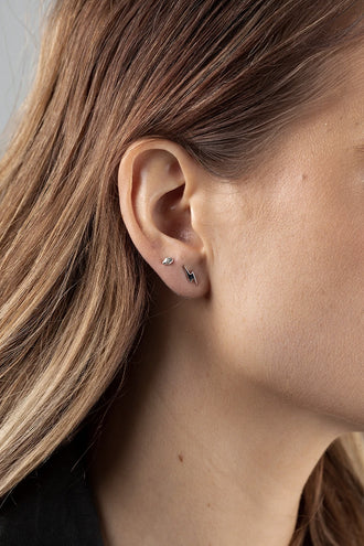 Stolen Girlfriends Club I'll Be Lightening Earrings - Silver
