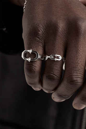 Stolen Girlfriends Club Helsing Link Ring - Silver