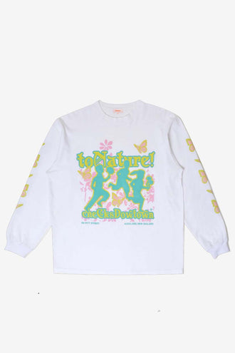 Checks To Nature LS T-Shirt - White