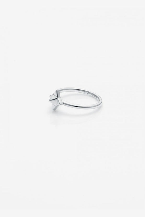 Stolen Girlfriends Club Ninja Star Ring - Silver