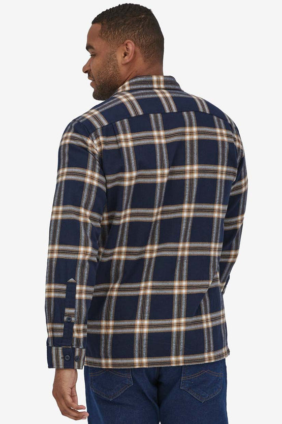 Patagonia Organic MW Fjord Flannel - North Line: New Navy