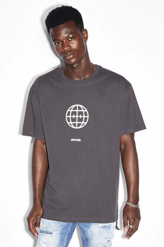 Ksubi Offline Biggie SS Tee - Faded Black