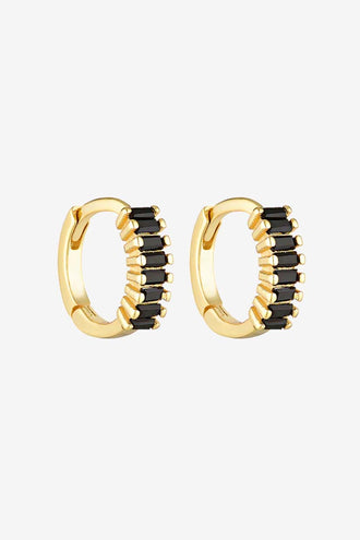 Porter Jewellery Gemini Huggies 8MM - Onyx