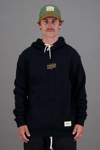 Just Another Fisherman Heritage Outfitters Hood - Black / Walnut