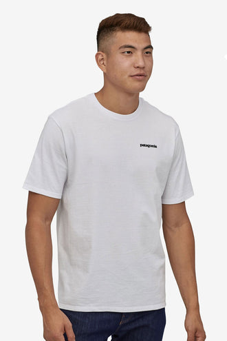 Patagonia P-6 Logo Responsibility Tee - White