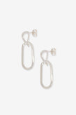 La Tribe Paper Clip Earring - Silver