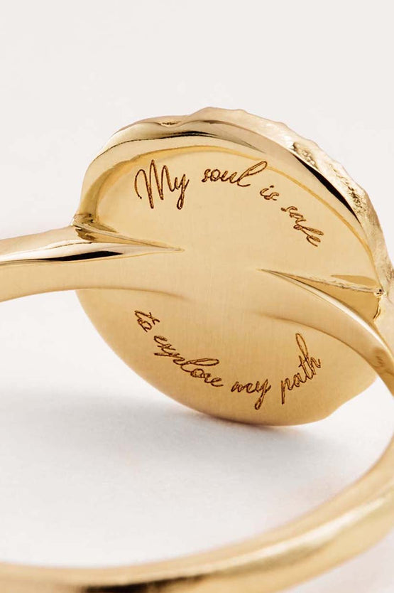 By Charlotte I Am Protected Ring - Gold