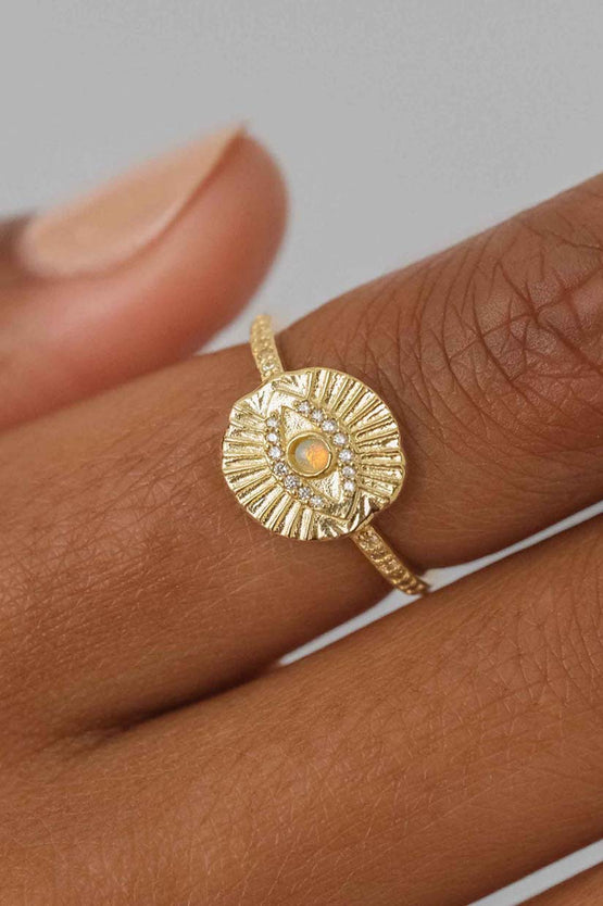 By Charlotte I Am Protected Ring - Gold
