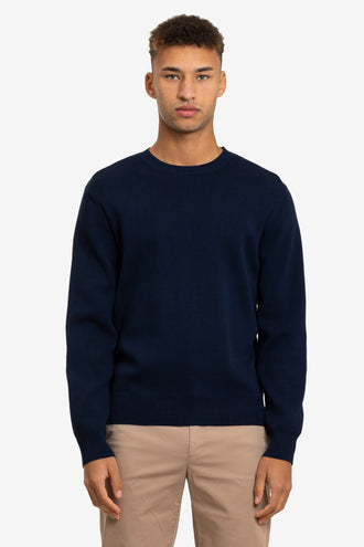 Norse Projects Raffo Compact Cotton - Dark Navy