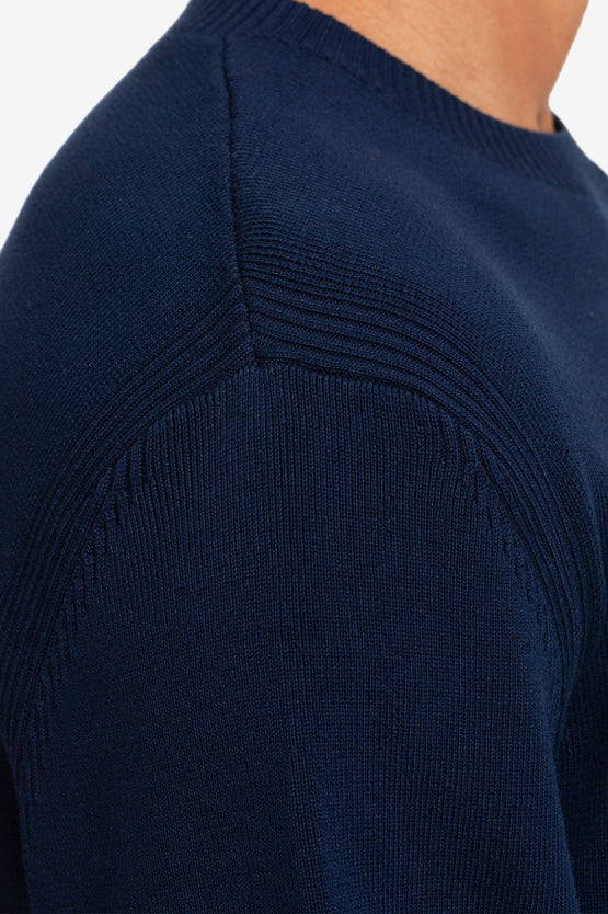 Norse Projects Raffo Compact Cotton - Dark Navy