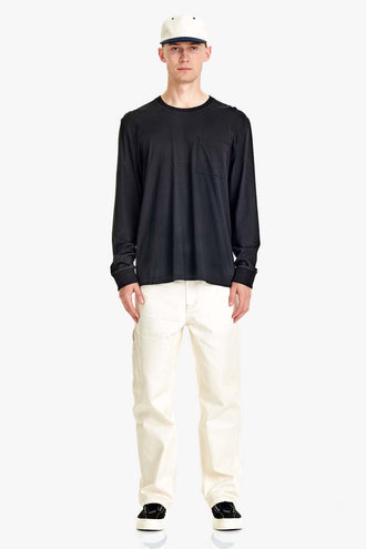 Commoners Mens Relaxed Pocket LS Tee - Black