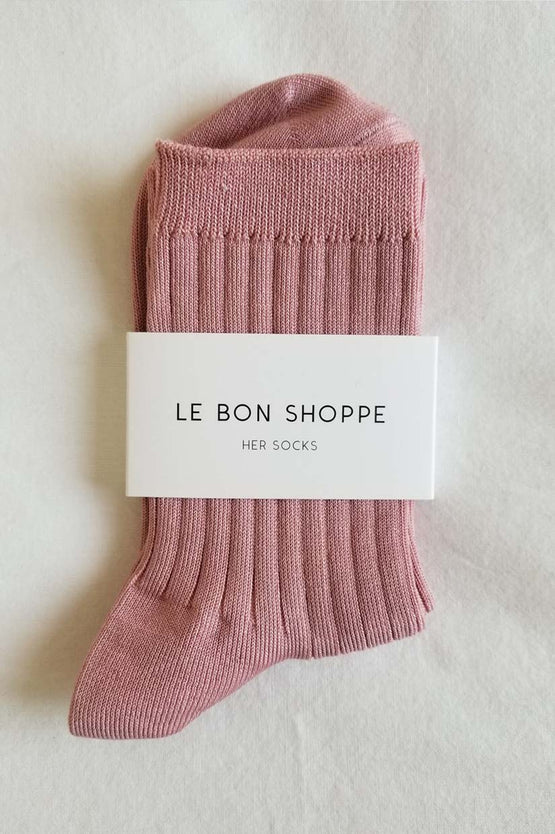 Le Bon Shoppe Her Socks - Desert Rose