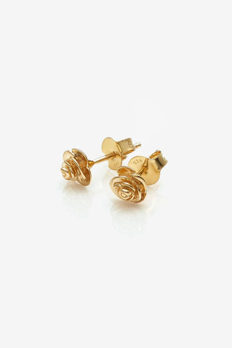 Stolen Girlfriends Club Rose Bud Earrings - 18K Gold