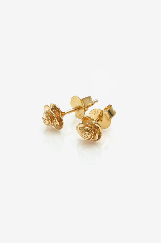 Stolen Girlfriends Club Rose Bud Earrings - 18K Gold