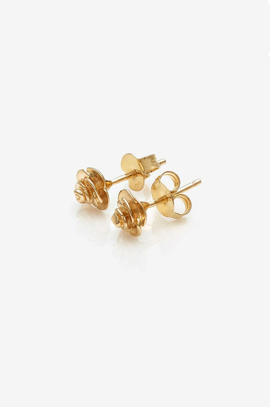 Stolen Girlfriends Club Rose Bud Earrings - 18K Gold
