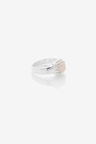 Stolen Girlfriends Club Baby Claw Ring - Rose Quartz