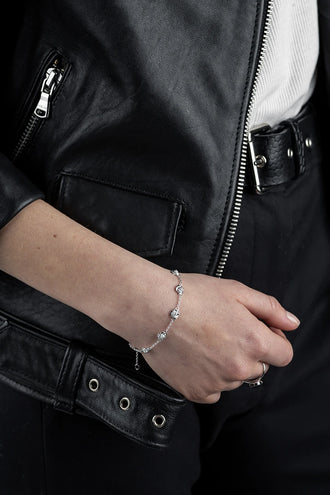 Stolen Girlfriends Club Rose Bud Bracelet - Silver