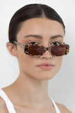 Lu Goldie Solene Sunglasses - Choc Tort