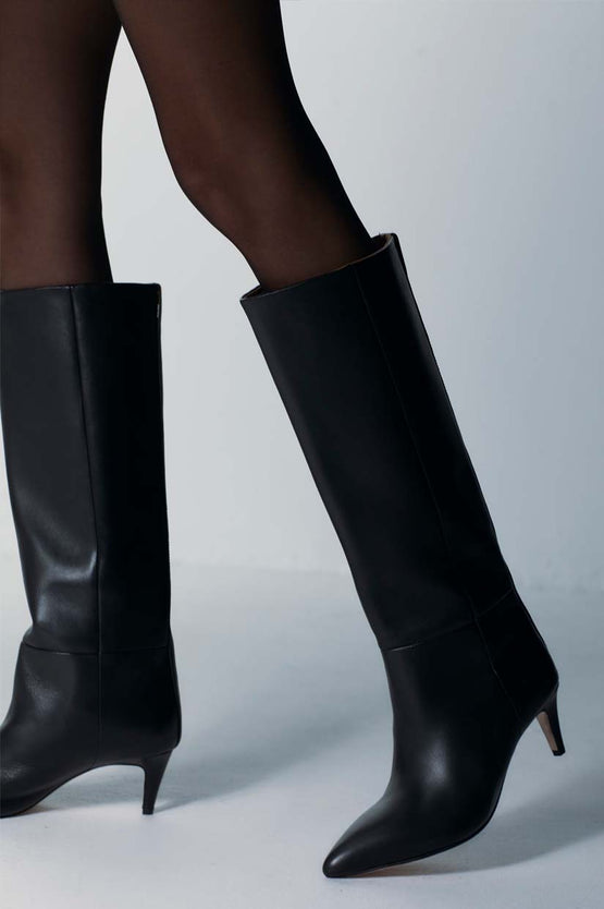 La Tribe Sloane Knee High Boot - Black