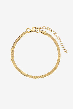 Porter Jewellery Hailey Snake Bracelet 3MM - Gold