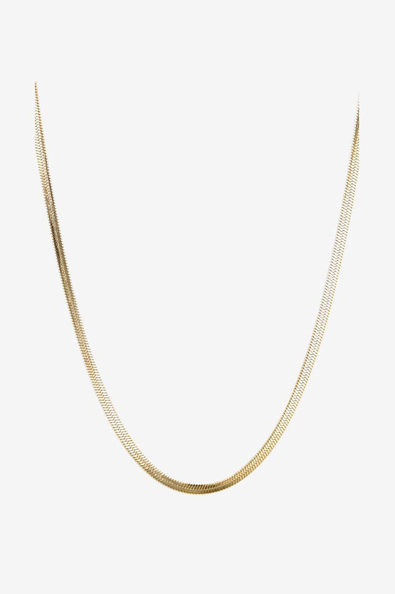 Porter Jewellery Hailey Snake Necklace 4MM - Gold