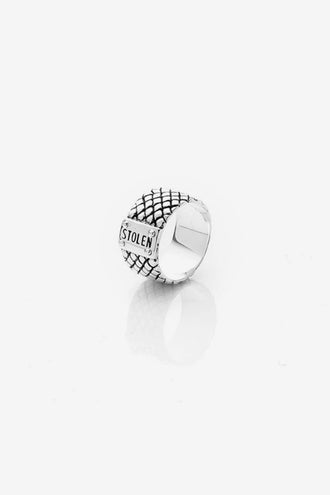 Stolen Girlfriends Club Snake Band Wide - Silver