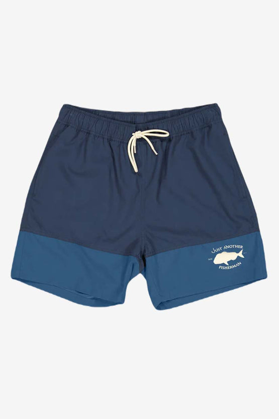 Just Another Fisherman Snapper Logo Shorts - Blue