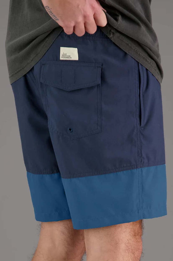 Just Another Fisherman Snapper Logo Shorts - Blue