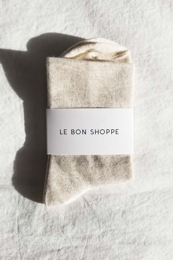 Le Bon Shoppe Sneaker Socks - Oatmeal