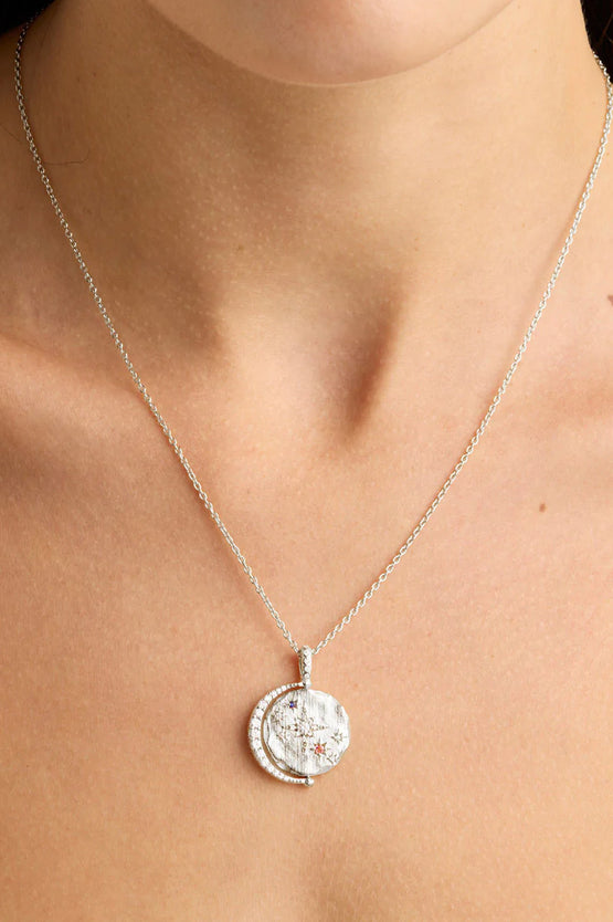 By Charlotte Dancing In Starlight Spinner Necklace - Silver