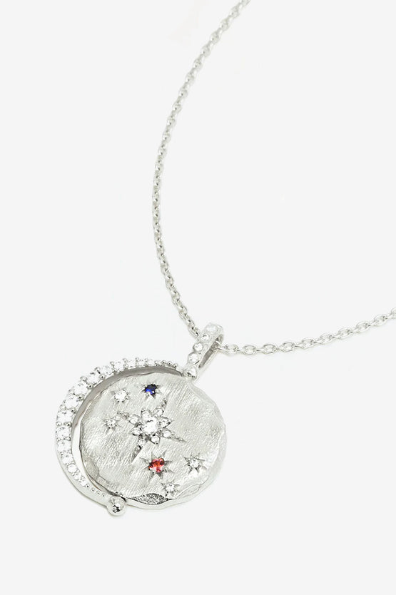 By Charlotte Dancing In Starlight Spinner Necklace - Silver