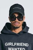 Stolen Girlfriends Club Text Logo Cap - Washed Black