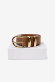Dylan Kain The Tia Patent Belt - Chocolate