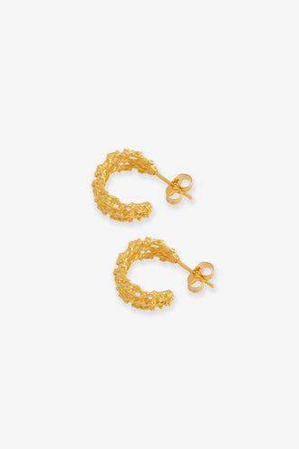 La Tribe Trio Ivy Hoops - Gold