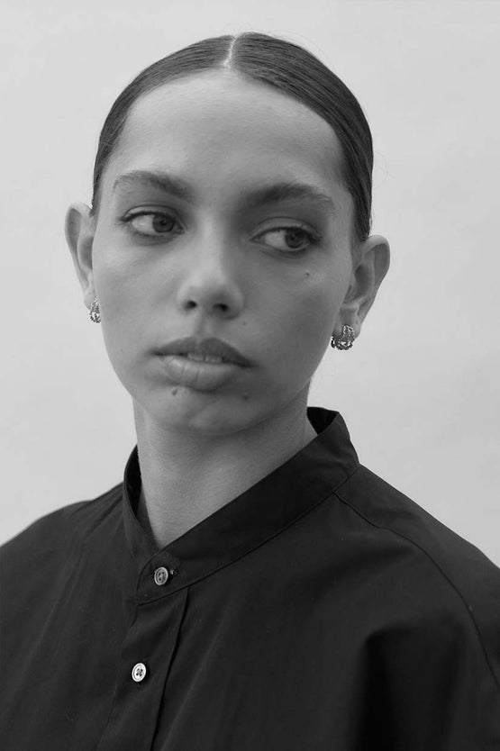 La Tribe Trio Ivy Hoops - Silver