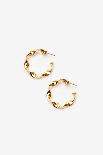 La Tribe Twisted Hoop Medium - Gold