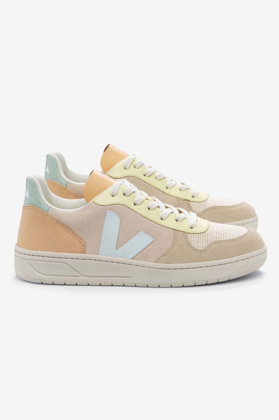 Veja V-10 Suede - Sable Menthol Multico