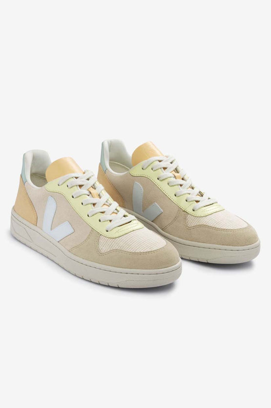 Veja V-10 Suede - Sable Menthol Multico